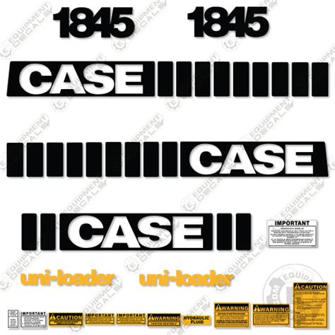 1845c case skid steer decals|Fits Case 1845 Decal Kit Skid Steer – Equipment Decals.